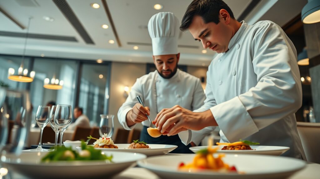 Prueba de cocina en el proceso de entrevista para contratar un chef.